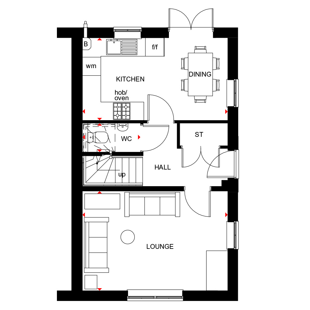 "Moresby" at Crimchard, Chard TA20, 3 bedroom detached house for sale