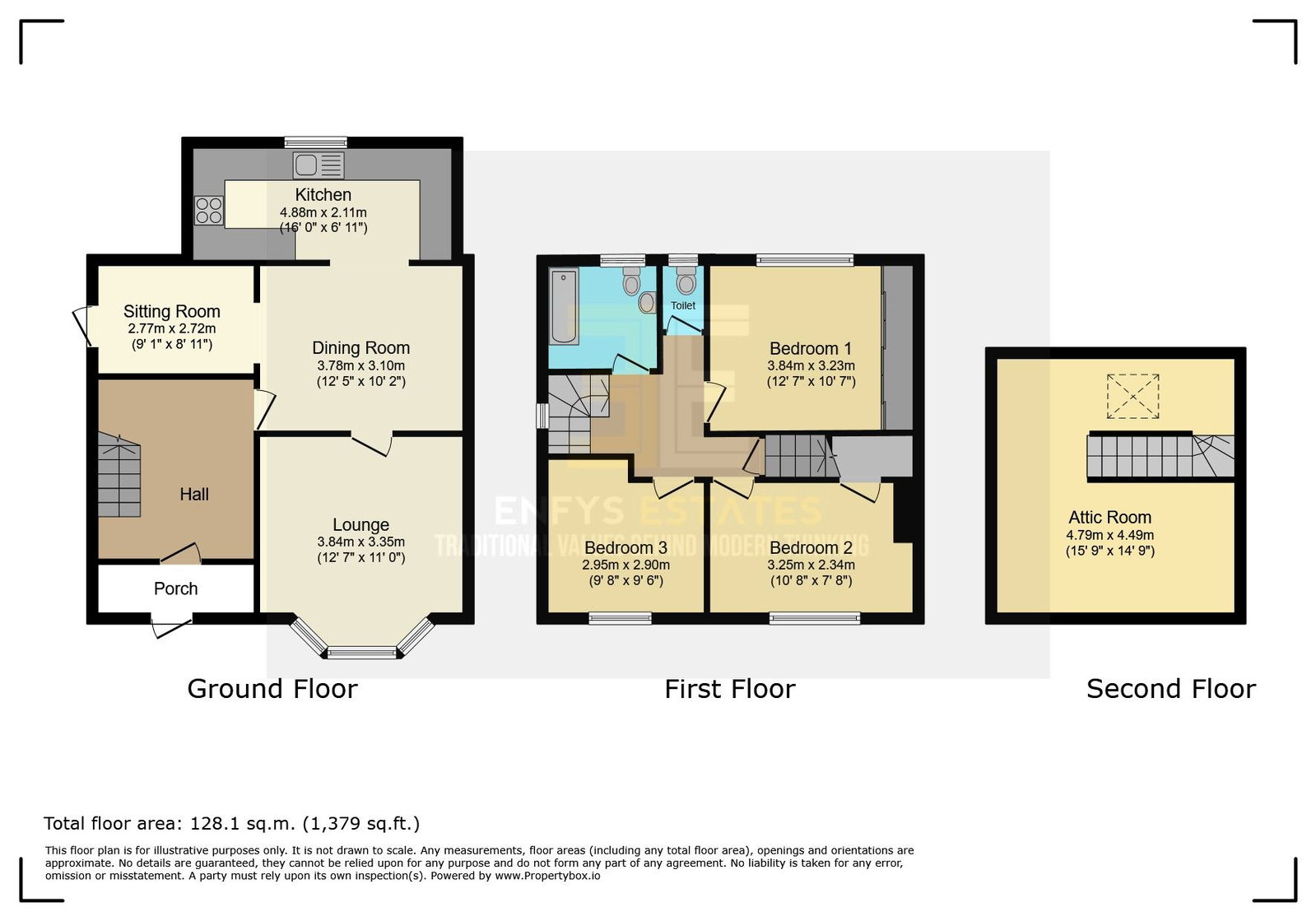 5, Hywel Place, Llandudno floorplan
