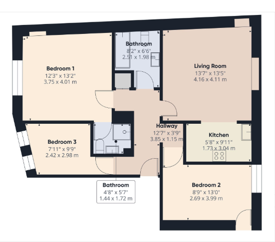 Tudor Apartment, Natwest Chambers,, Tudor Square, Pembrokeshire floorplan