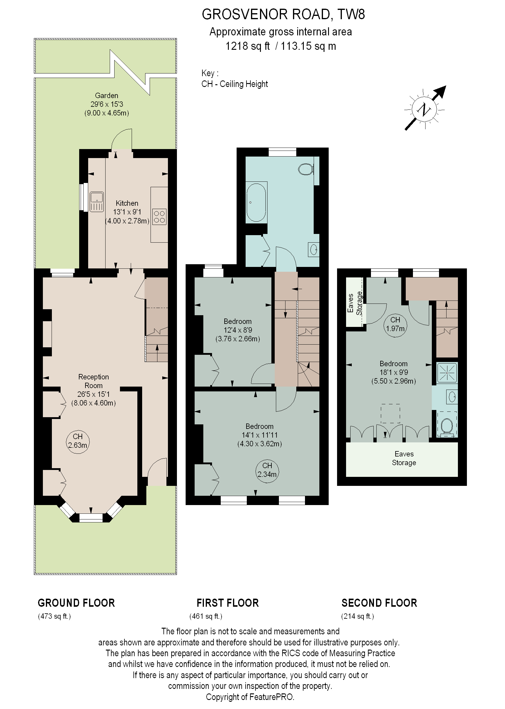 3 Bedrooms Terraced house for sale in Grosvenor Road, Brentford TW8