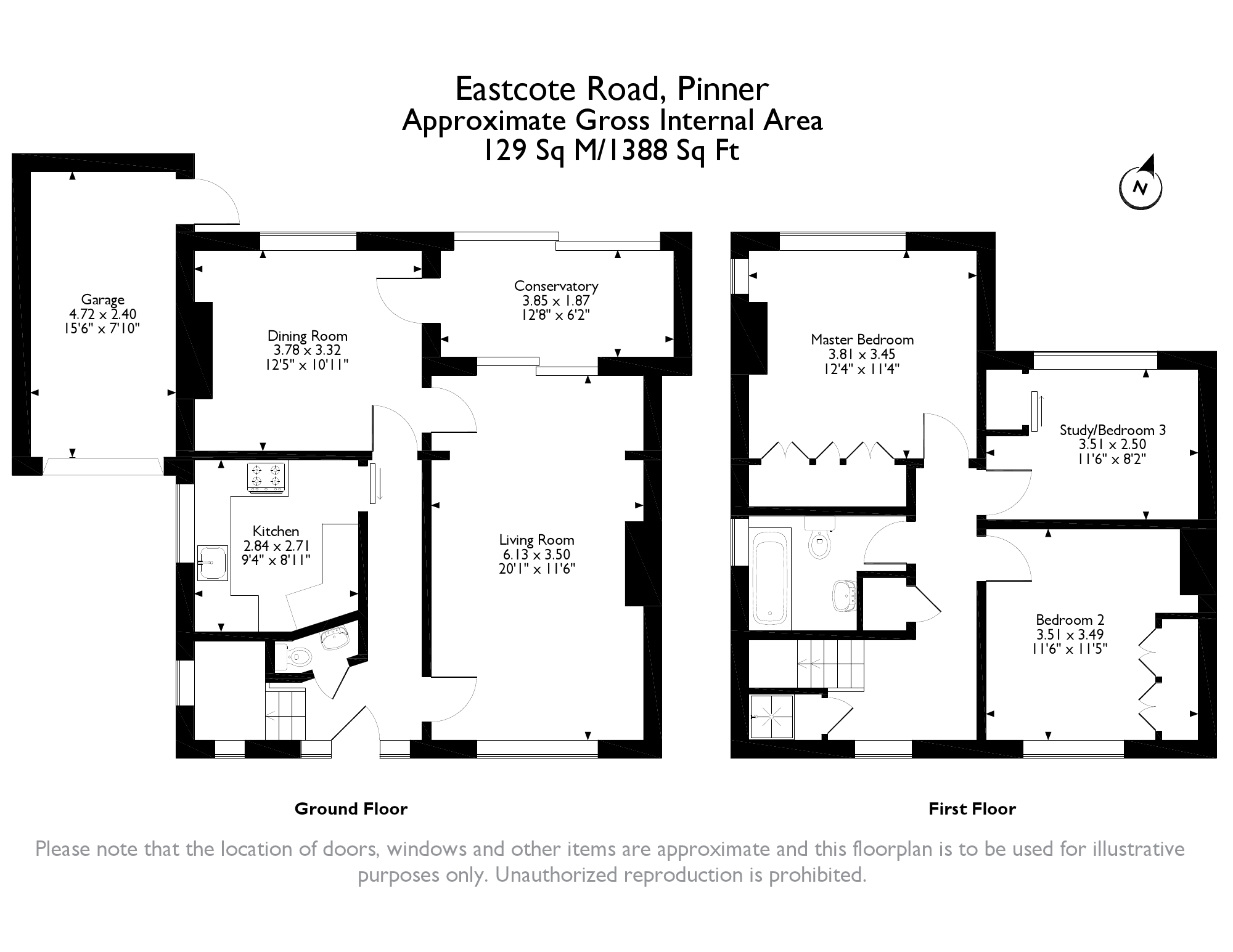 3 Bedrooms Semi-detached house for sale in Eastcote Road, Pinner, Middlesex HA5