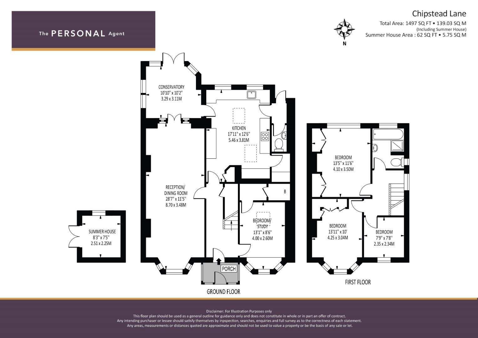 22, Chipstead Lane, Tadworth floorplan