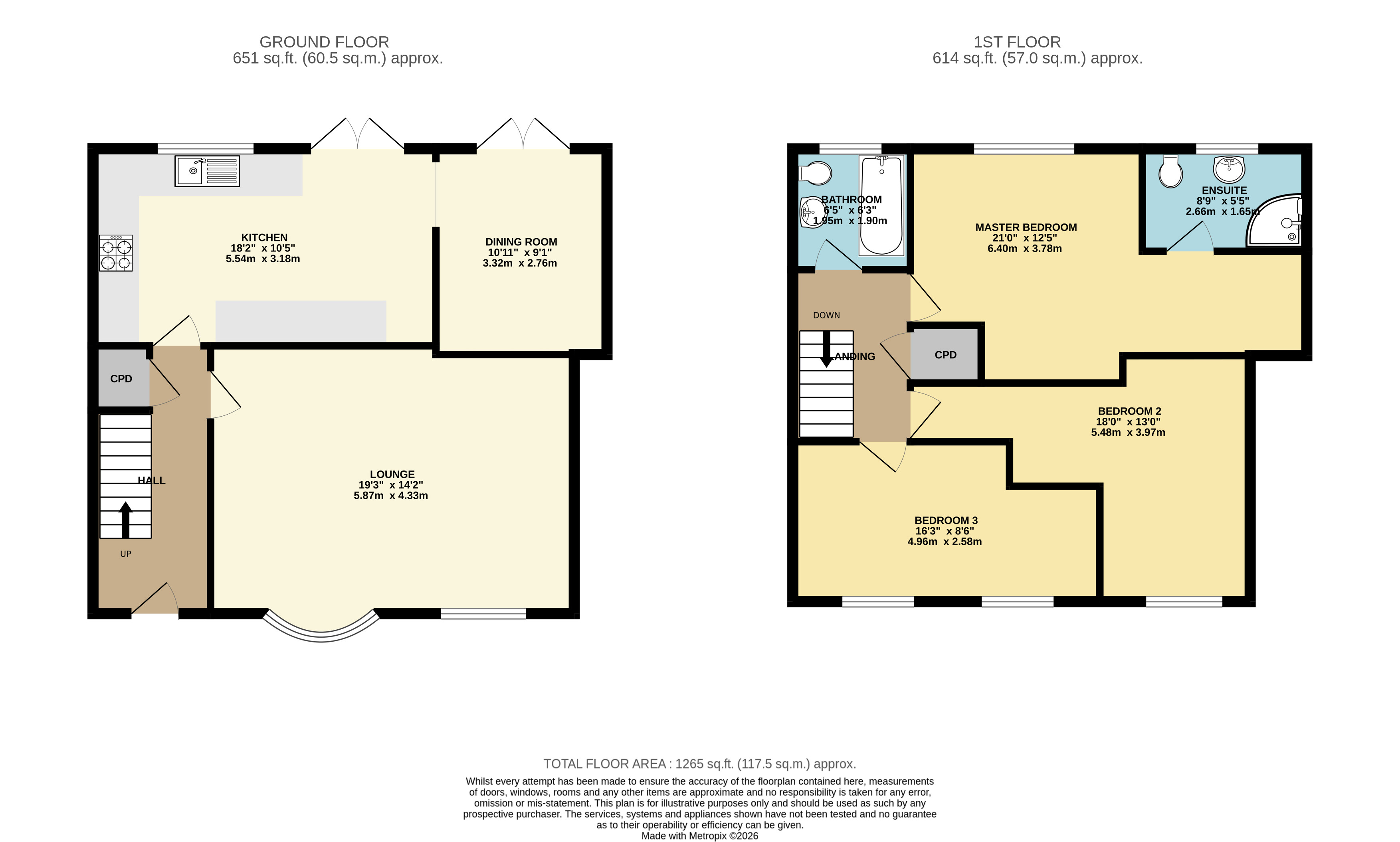 19, Woodpecker Close, Skellingthorpe floorplan