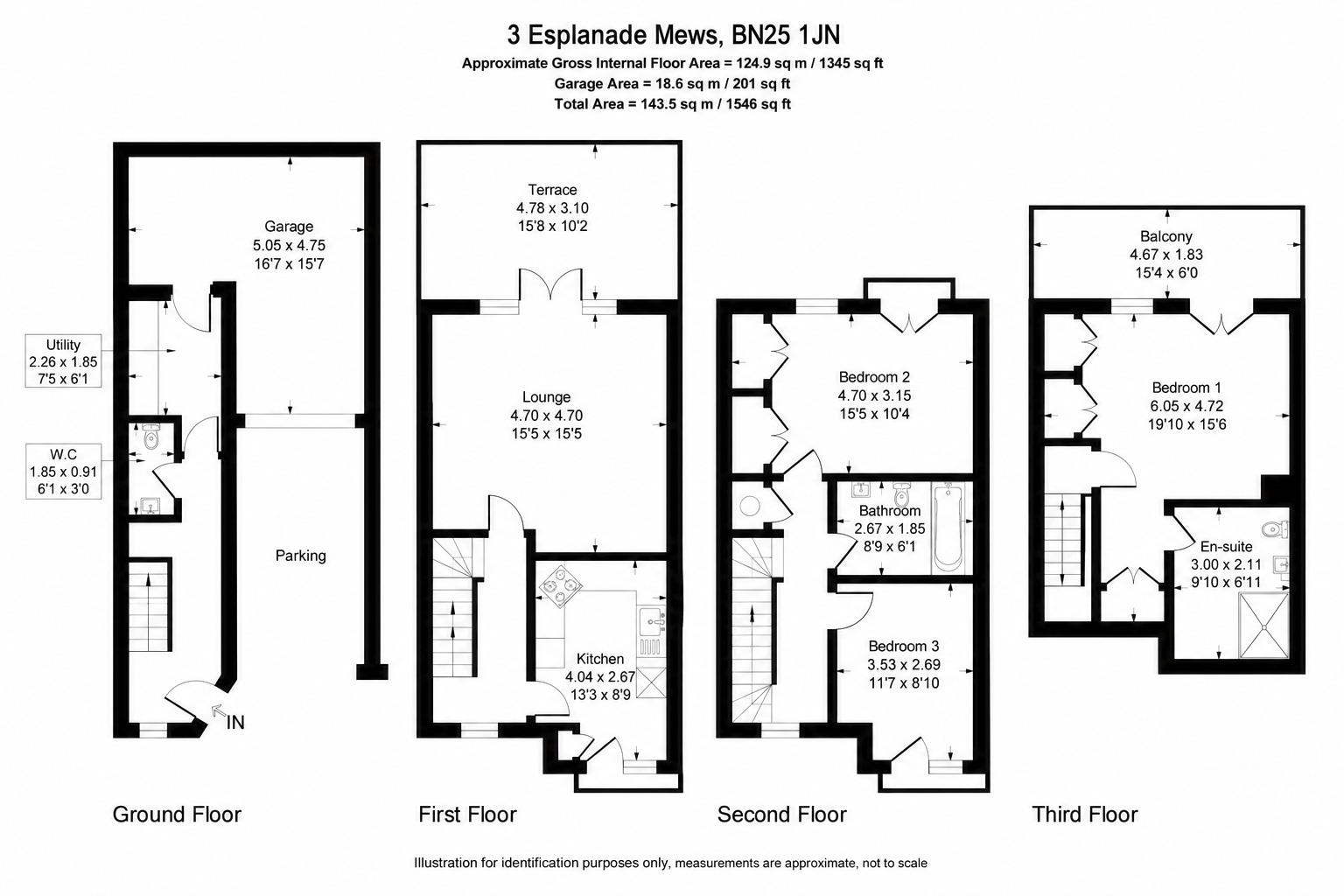 3, Esplanade Mews, Seaford floorplan