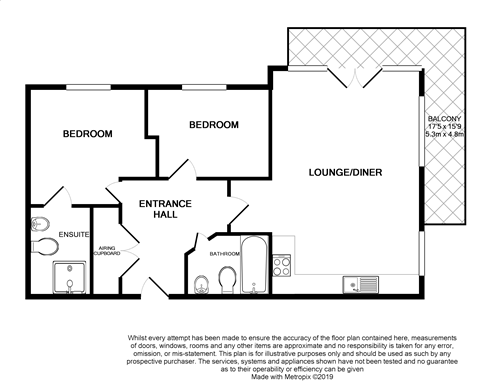 2 Bedrooms Flat to rent in Kenley Place, Farnborough GU14