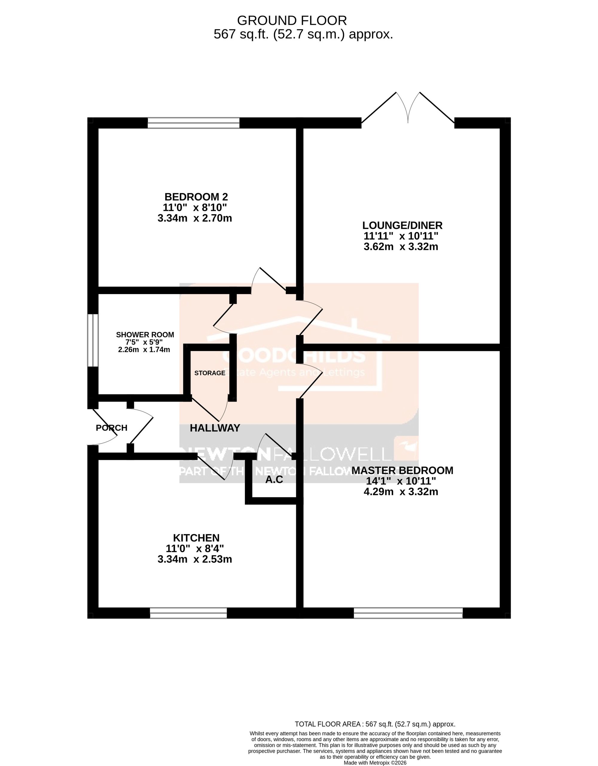 49 Weldon Avenue, Stoke-On-Trent floorplan