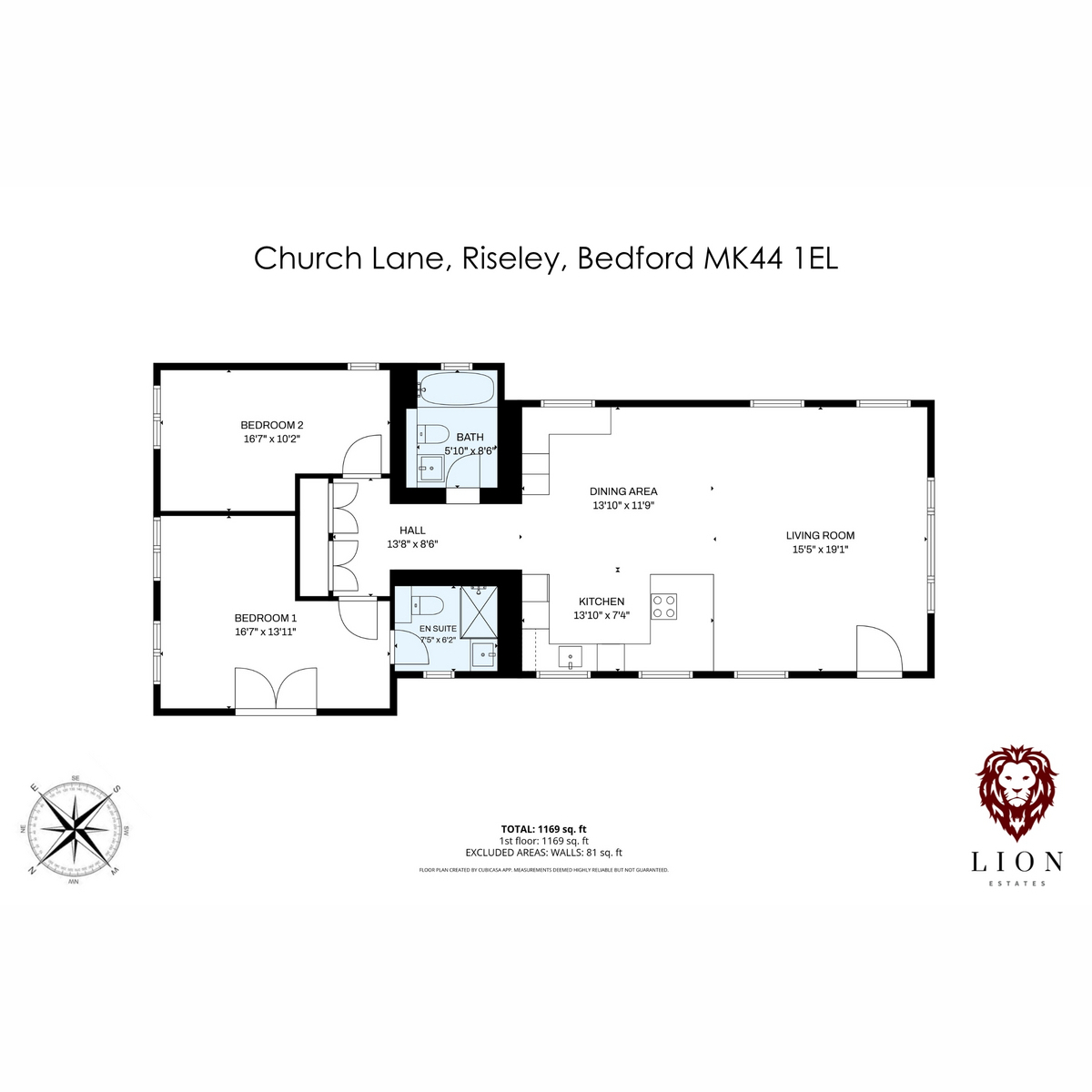 4d, Church Lane, Bedford floorplan