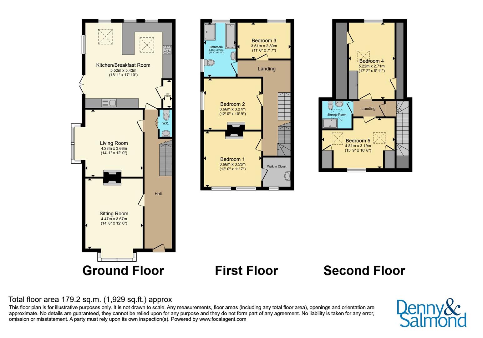 76, Court Road, Malvern floorplan