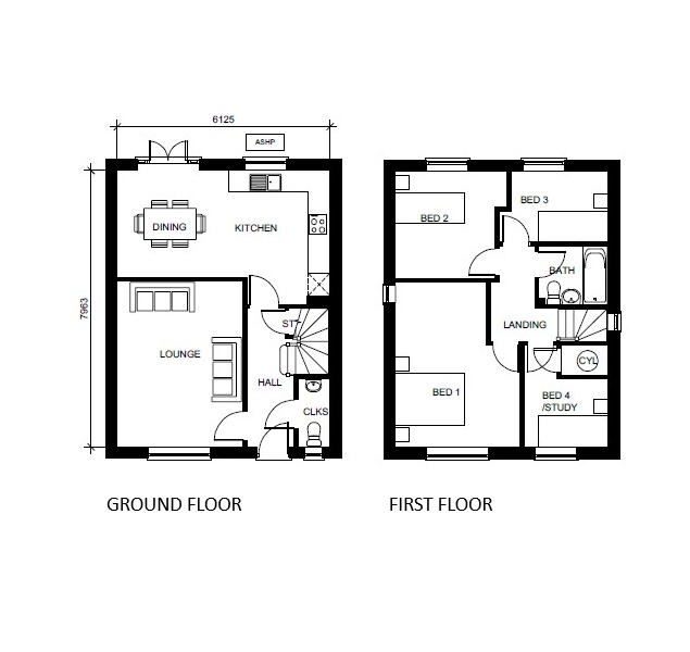 Plot 14, 19, Iviatt Way, Bewdley floorplan