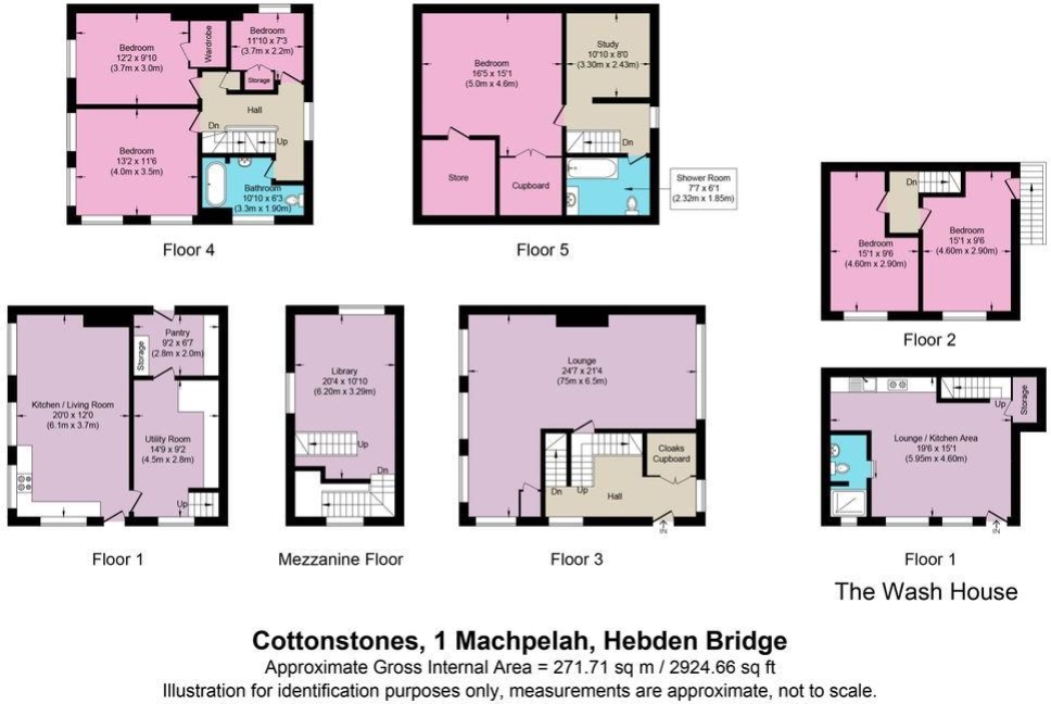 1, Machpelah, Hebden Bridge floorplan