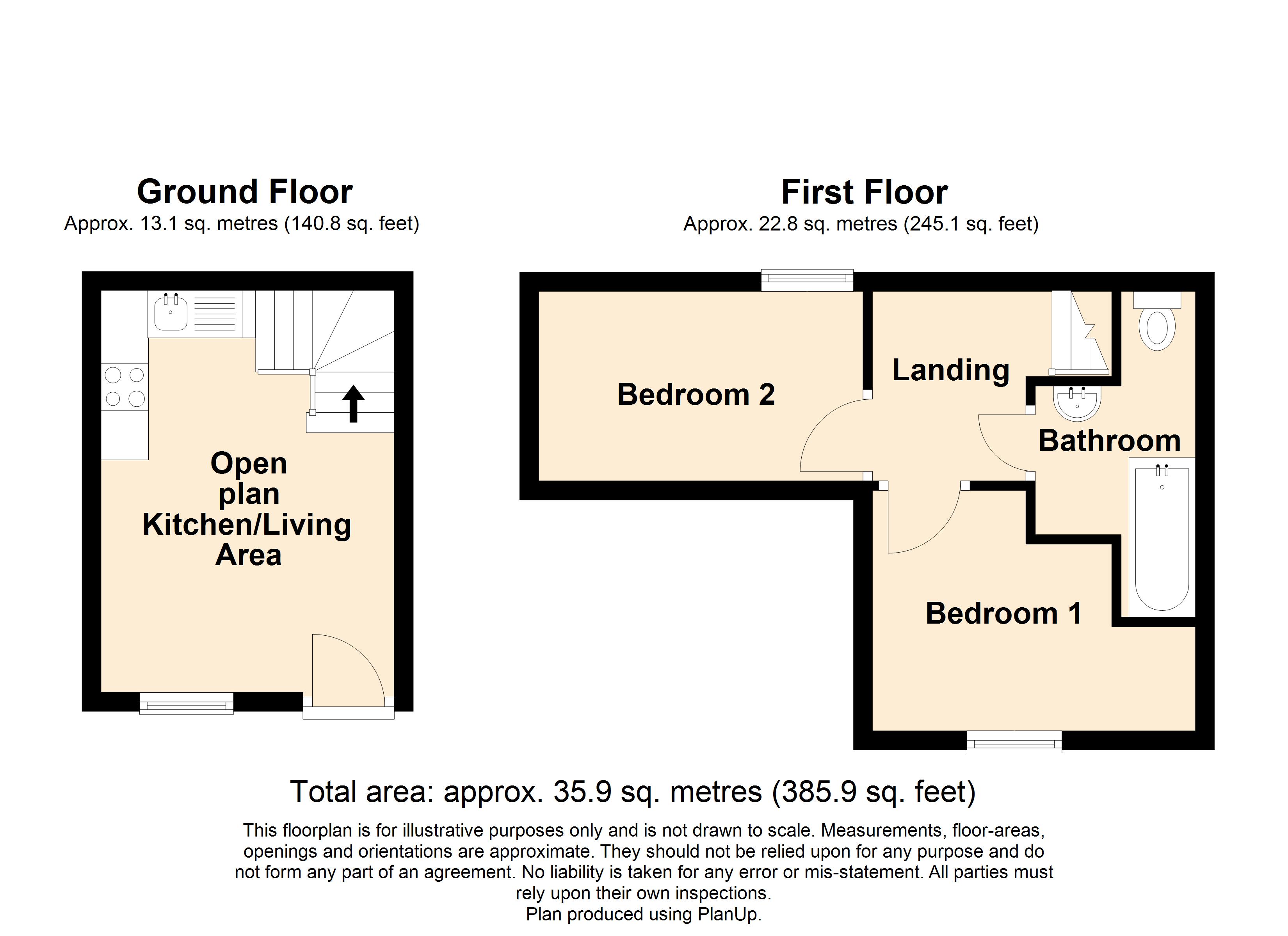 7, Old Priory Road, Carmarthenshire floorplan