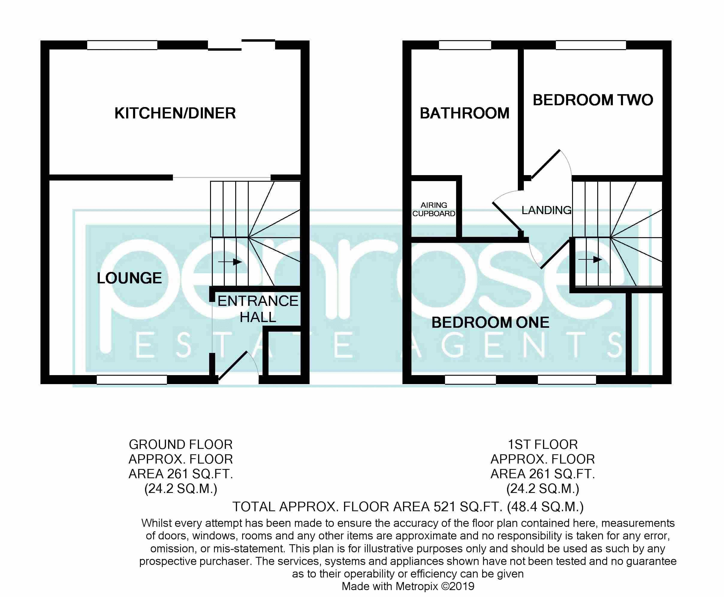 2 Bedrooms Terraced house for sale in Gleneagles Drive, Luton LU2