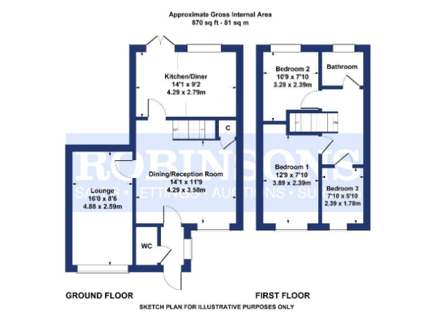 17, Luke Terrace, Durham floorplan
