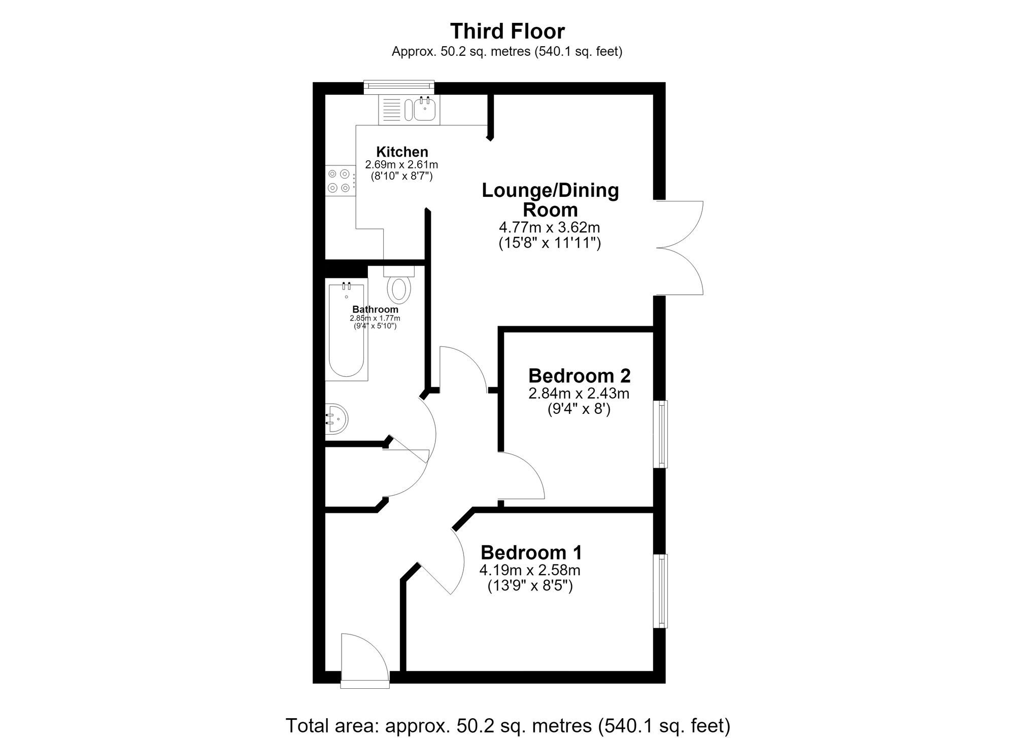 84 Dobede Way, Ely floorplan