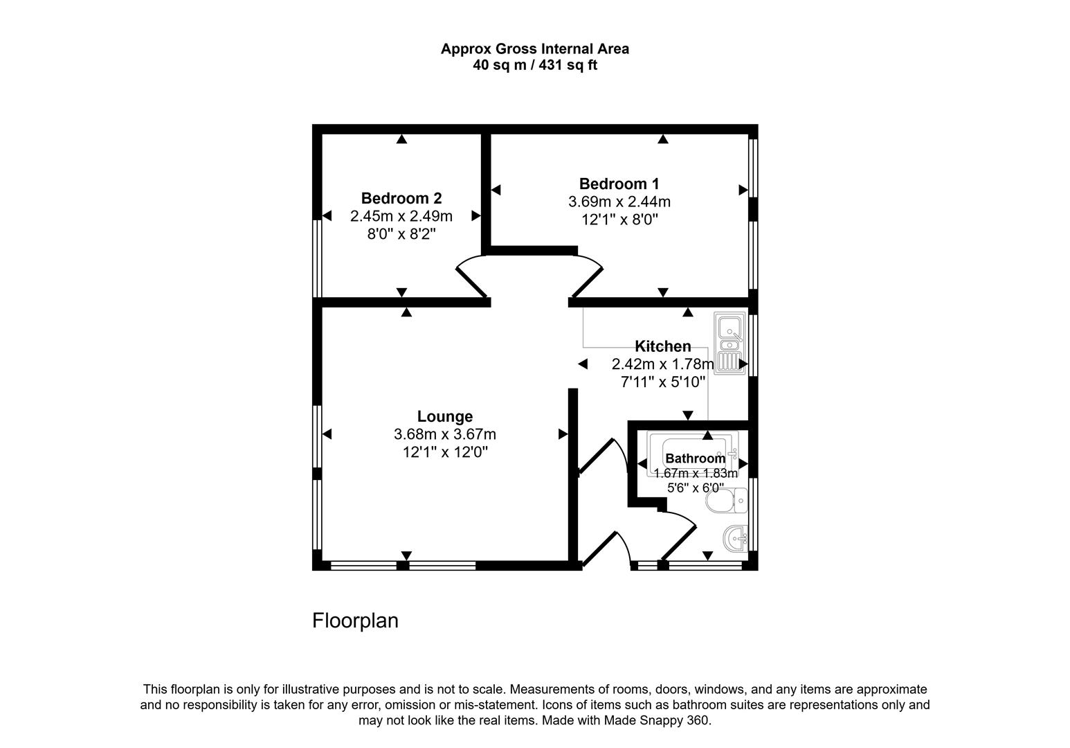 8 Woodlands, The Woodlands, Haverfordwest floorplan