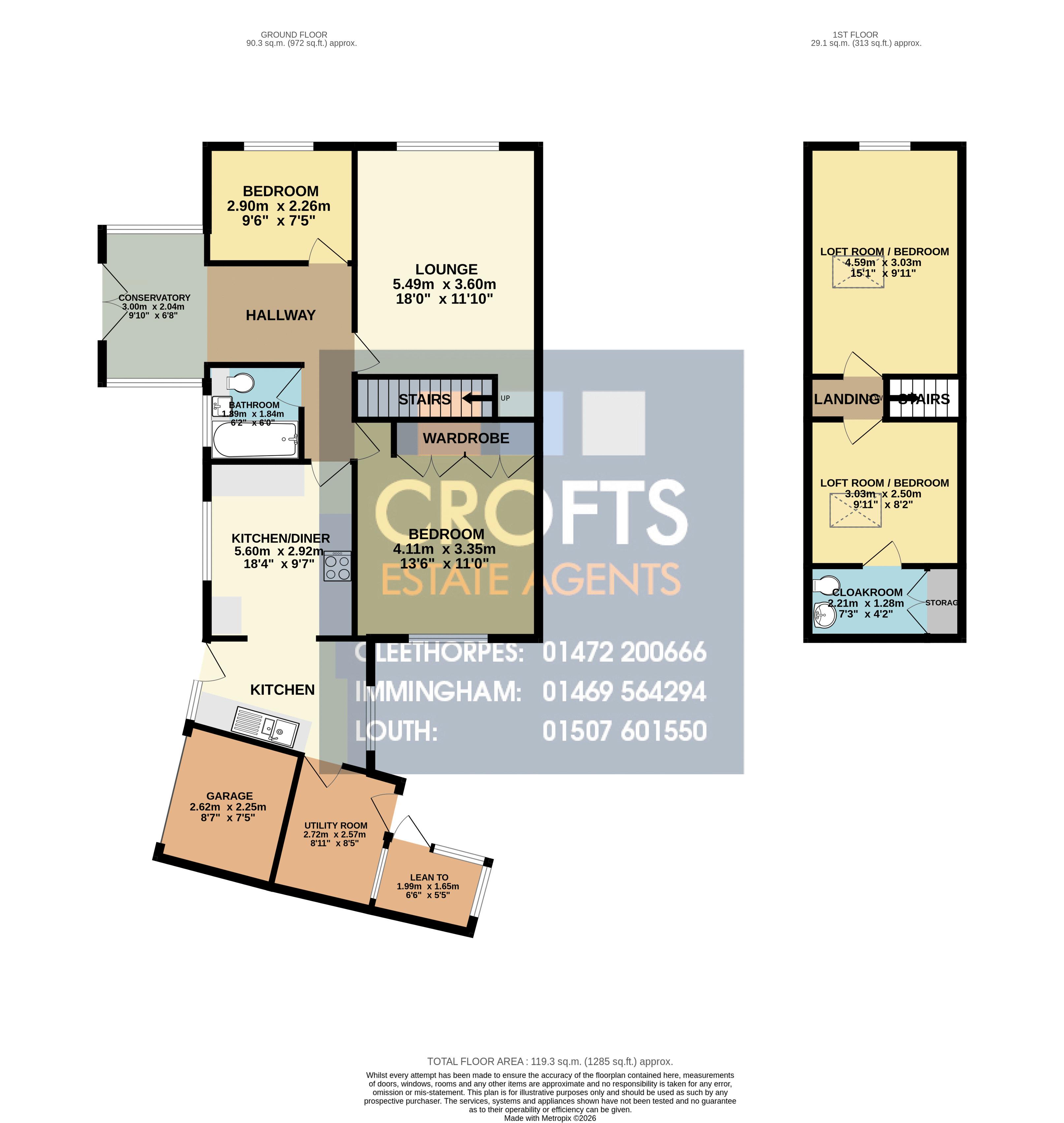 1, Hunter Place, Louth floorplan