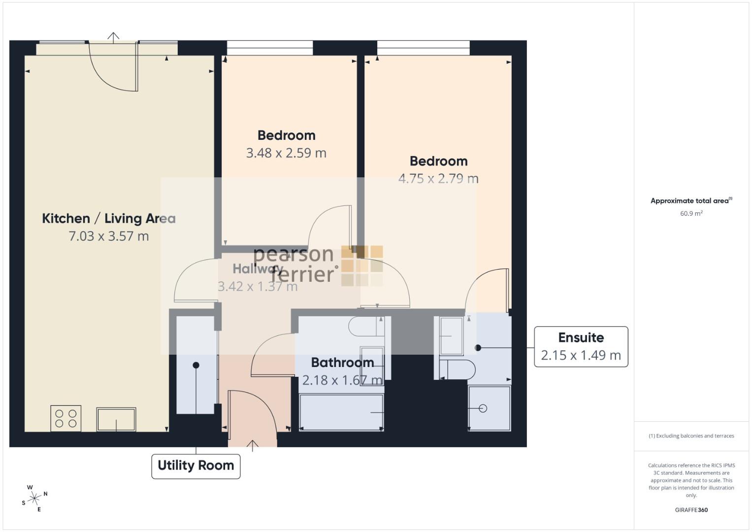 Apt 36 Peruzzi House, 6, South Street, Bury floorplan