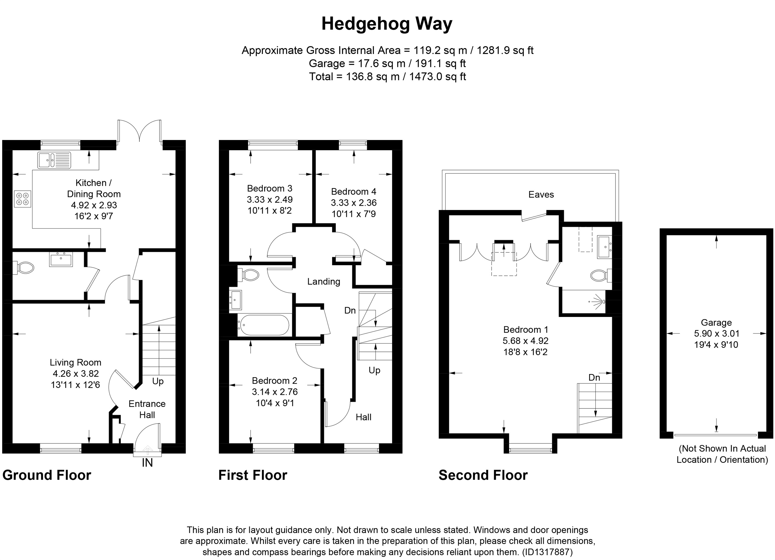 31, Hedgehog Way, Berkhamsted floorplan
