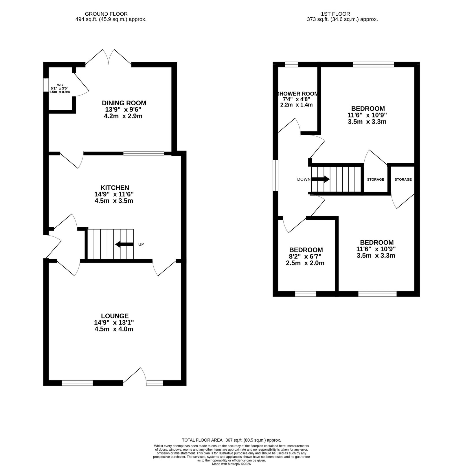 7, Miller Street, Wellingborough floorplan