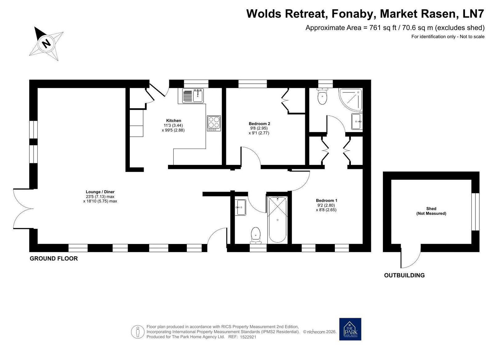Wolds Retreat,19, Market Rasen floorplan