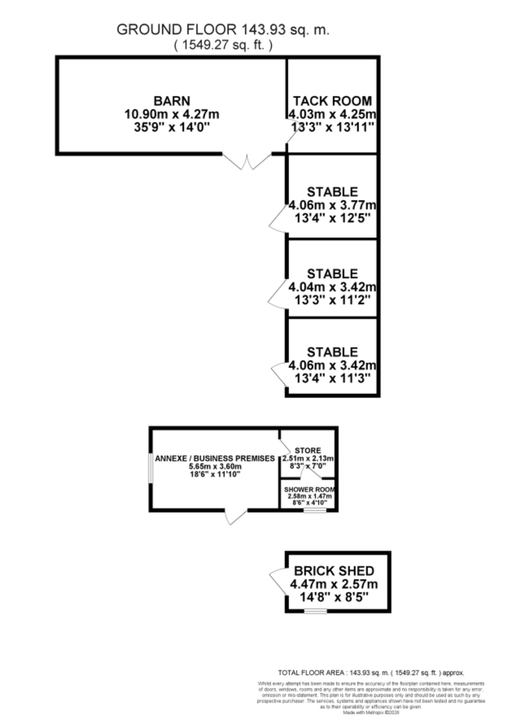 Four Trees Uttoxeter Road, Stoke-On-Trent floorplan