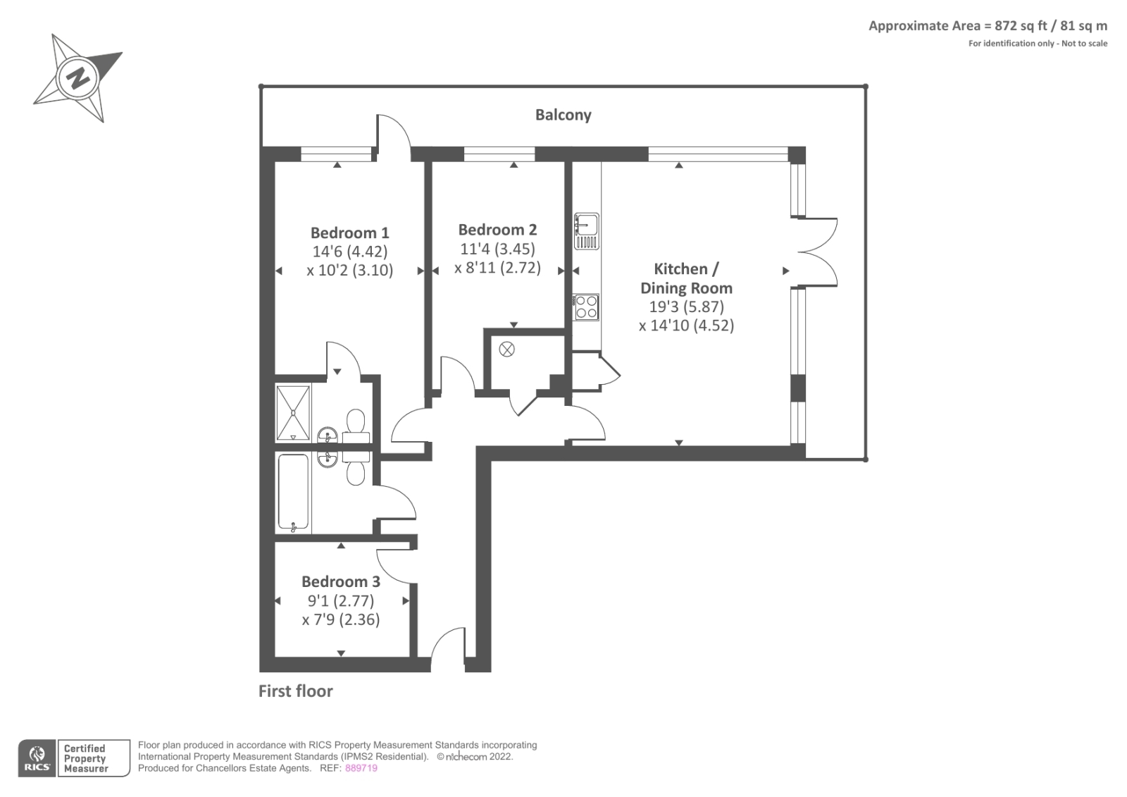 Flat 18 Bridge House,, Overbridge Square, Newbury floorplan