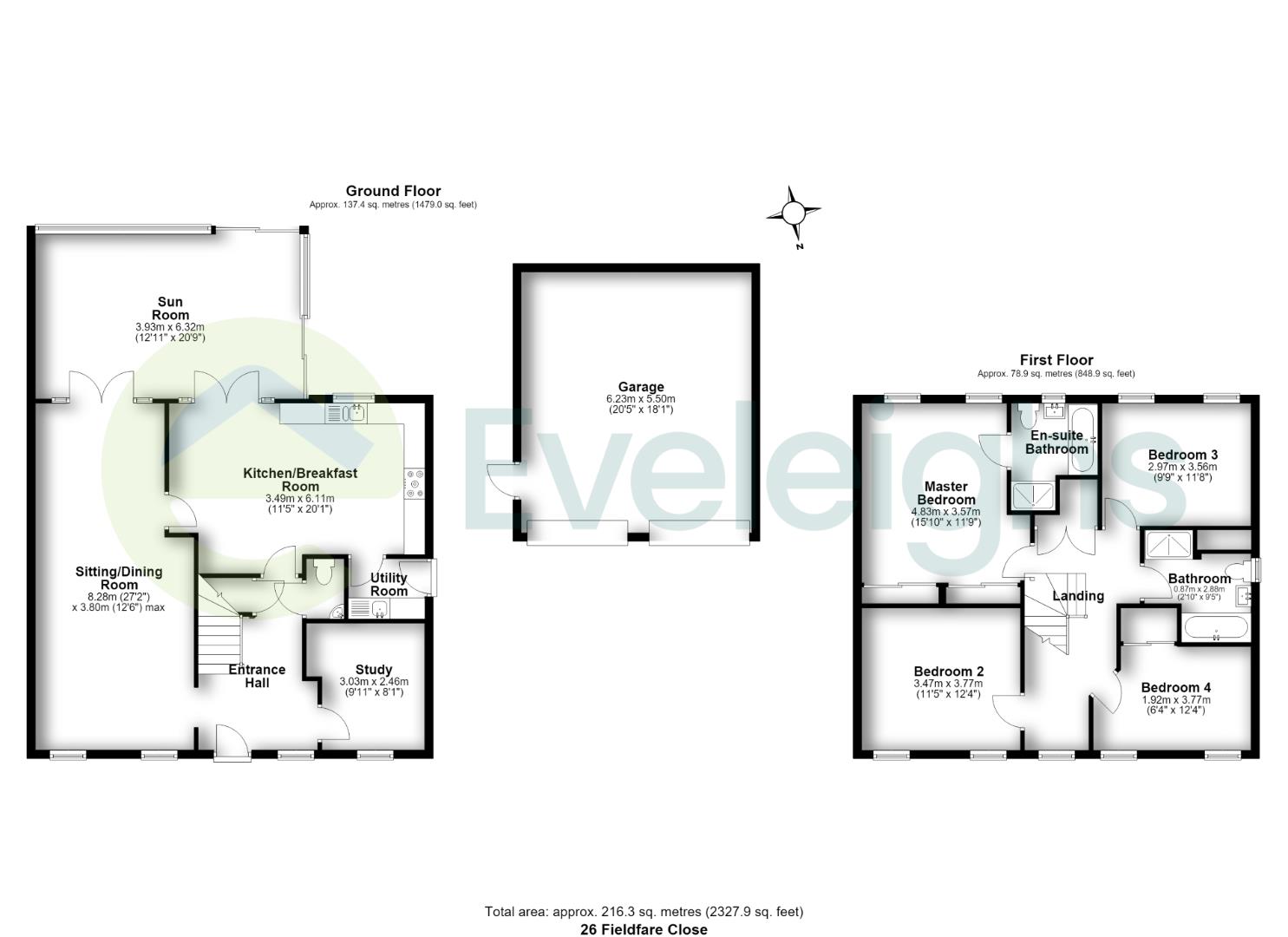26, Fieldfare Close, Bristol floorplan