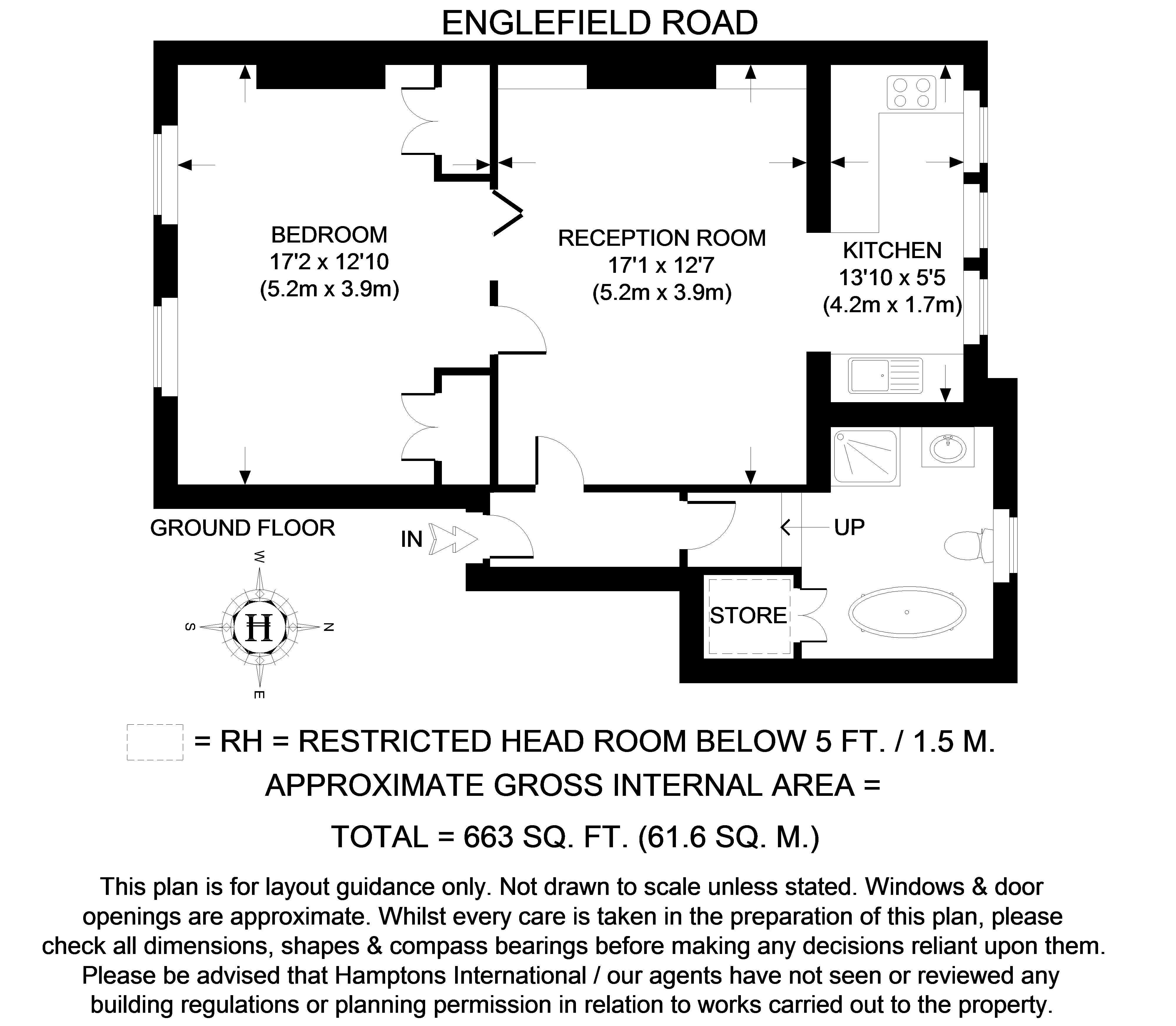Englefield Road, London N1, 1 bedroom flat to rent 64833758