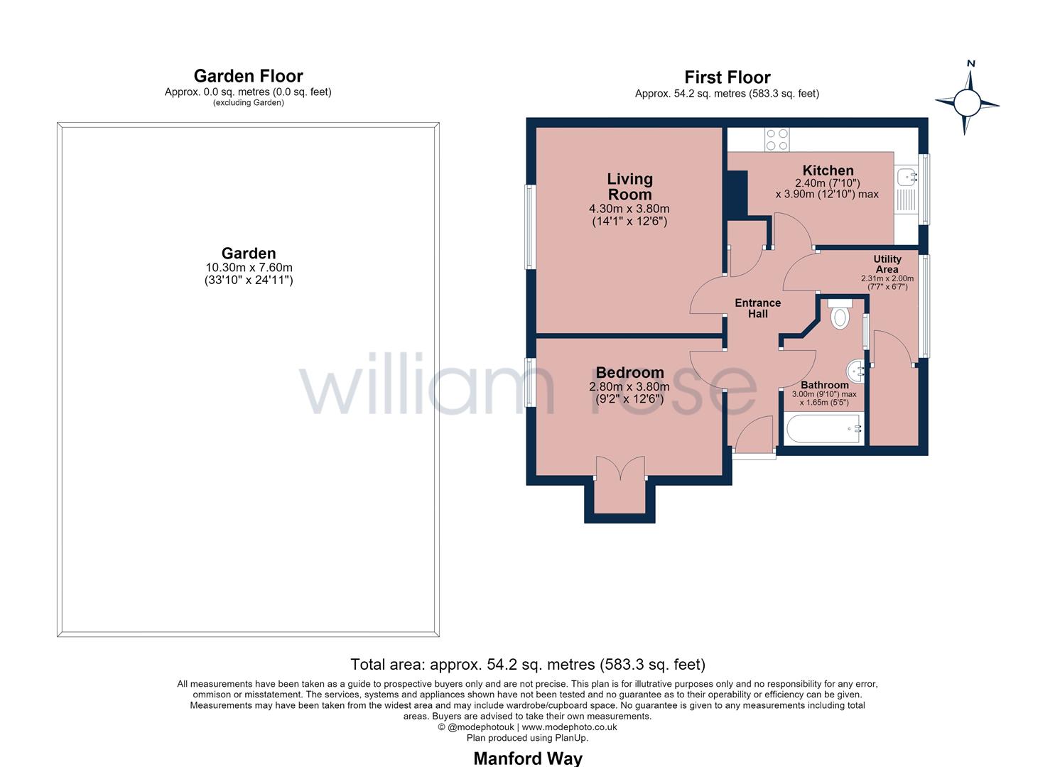 313, Manford Way, Chigwell floorplan