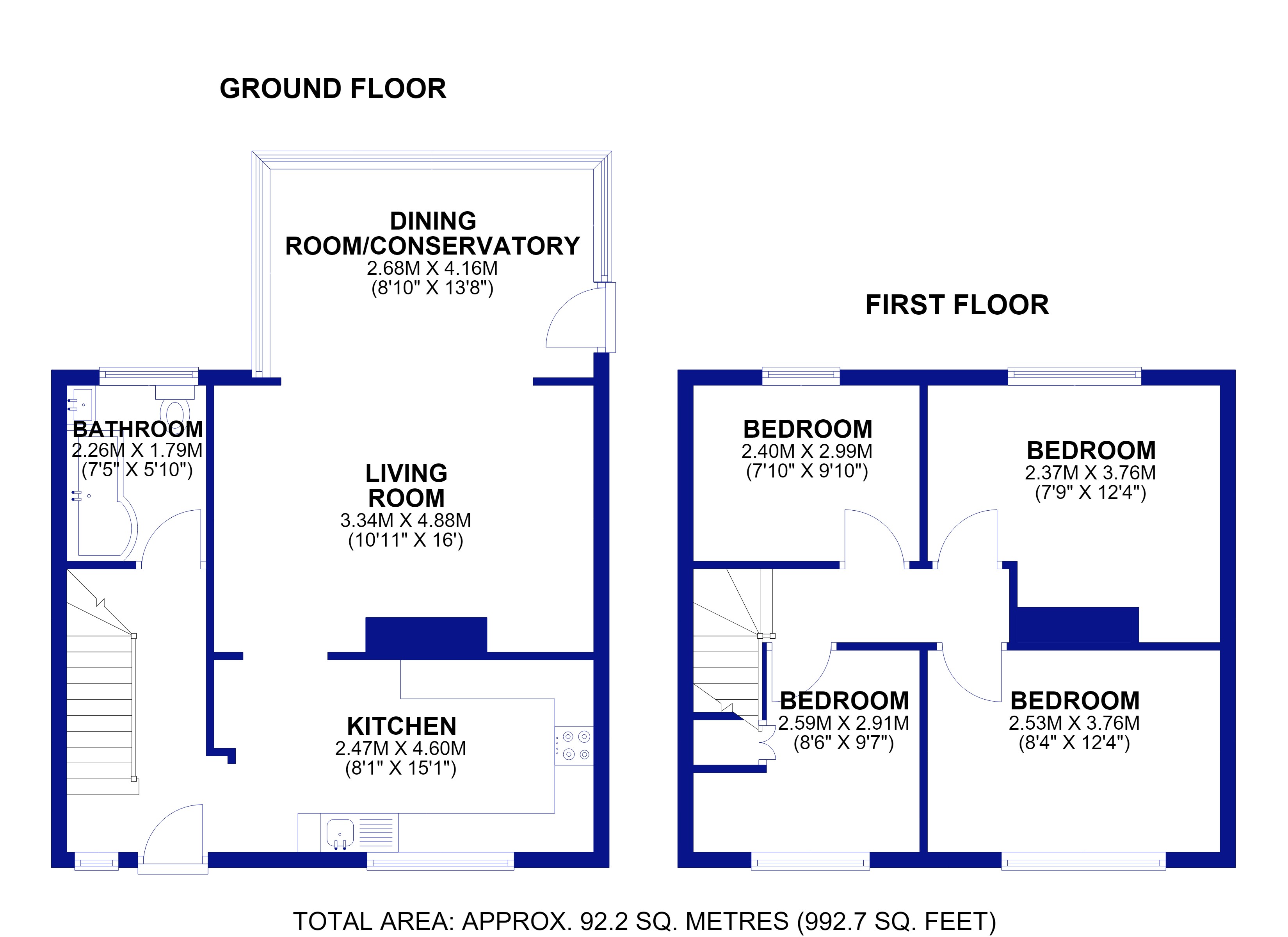 106, Fairfield Street, West Yorkshire floorplan