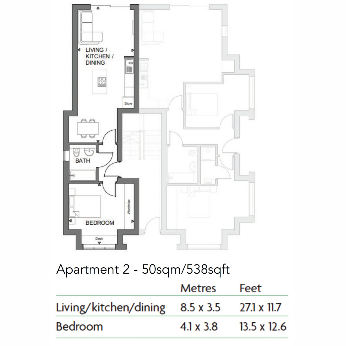 Flat 2 Abbotswood Place, Balham, SW16 floorplan