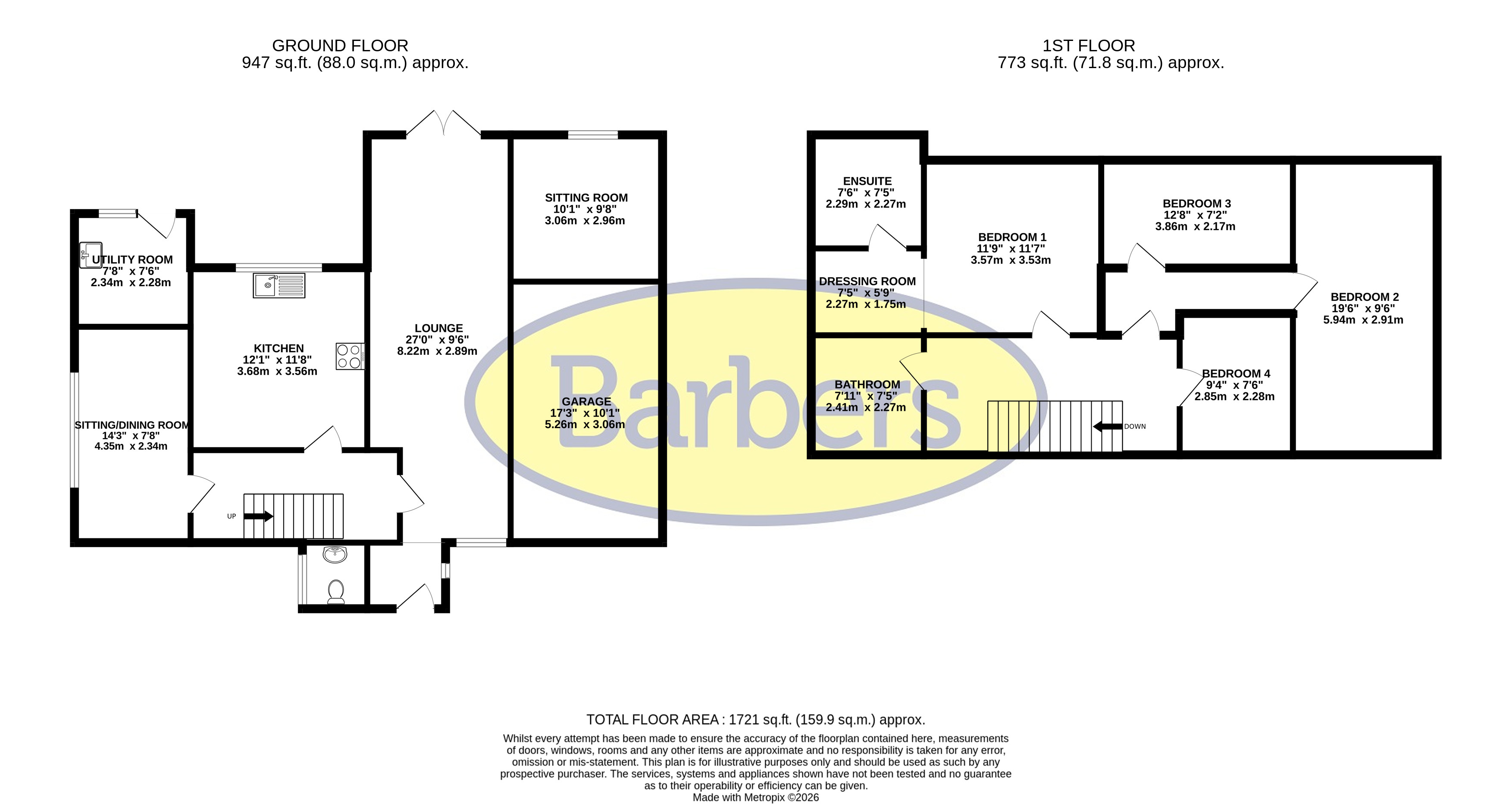 The Meadows, Malpas floorplan