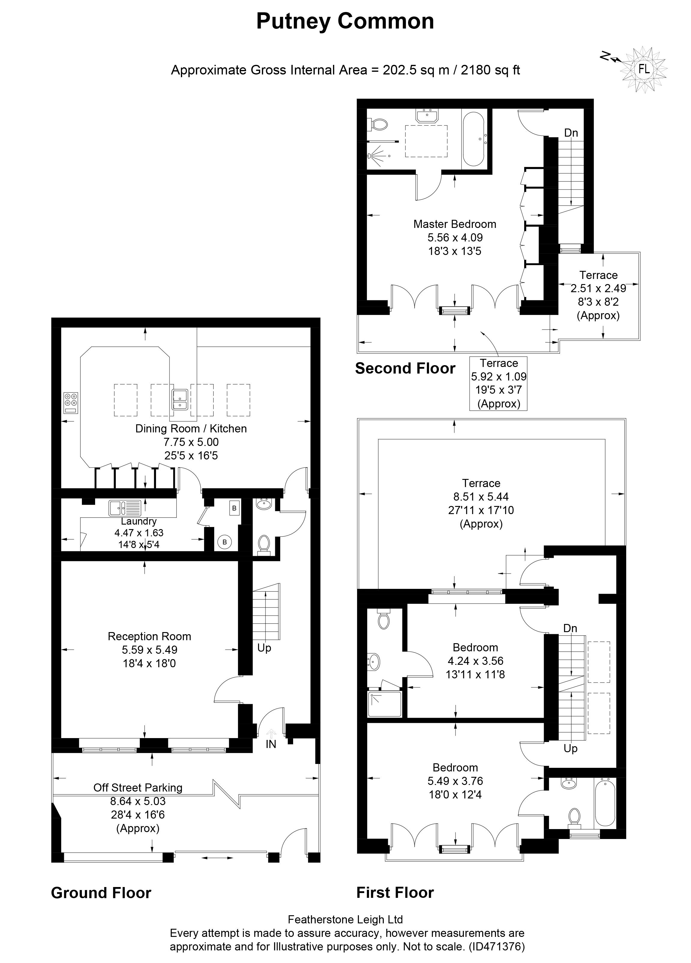 3 Bedrooms Flat to rent in Putney Common, London SW15