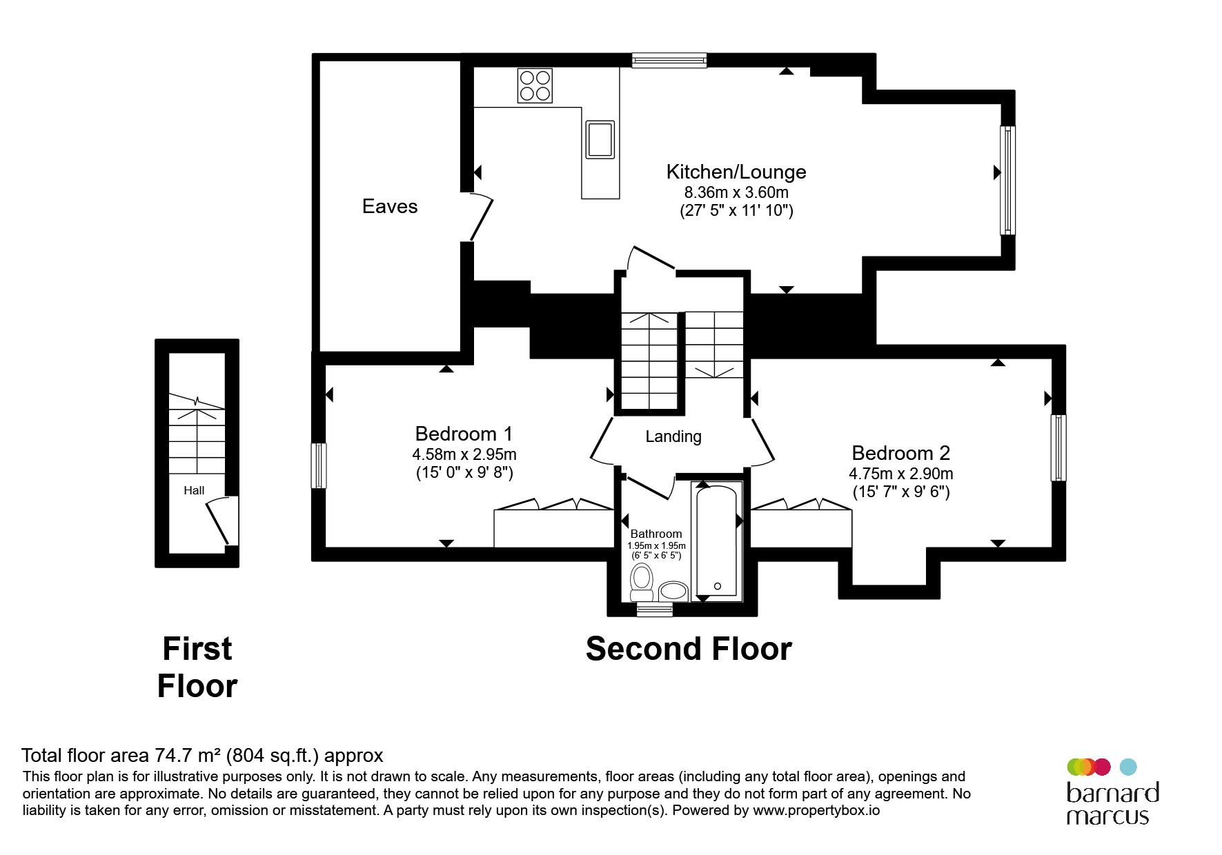 Flat 5, Charlotte Court, 8, Bramley Hill, South Croydon floorplan