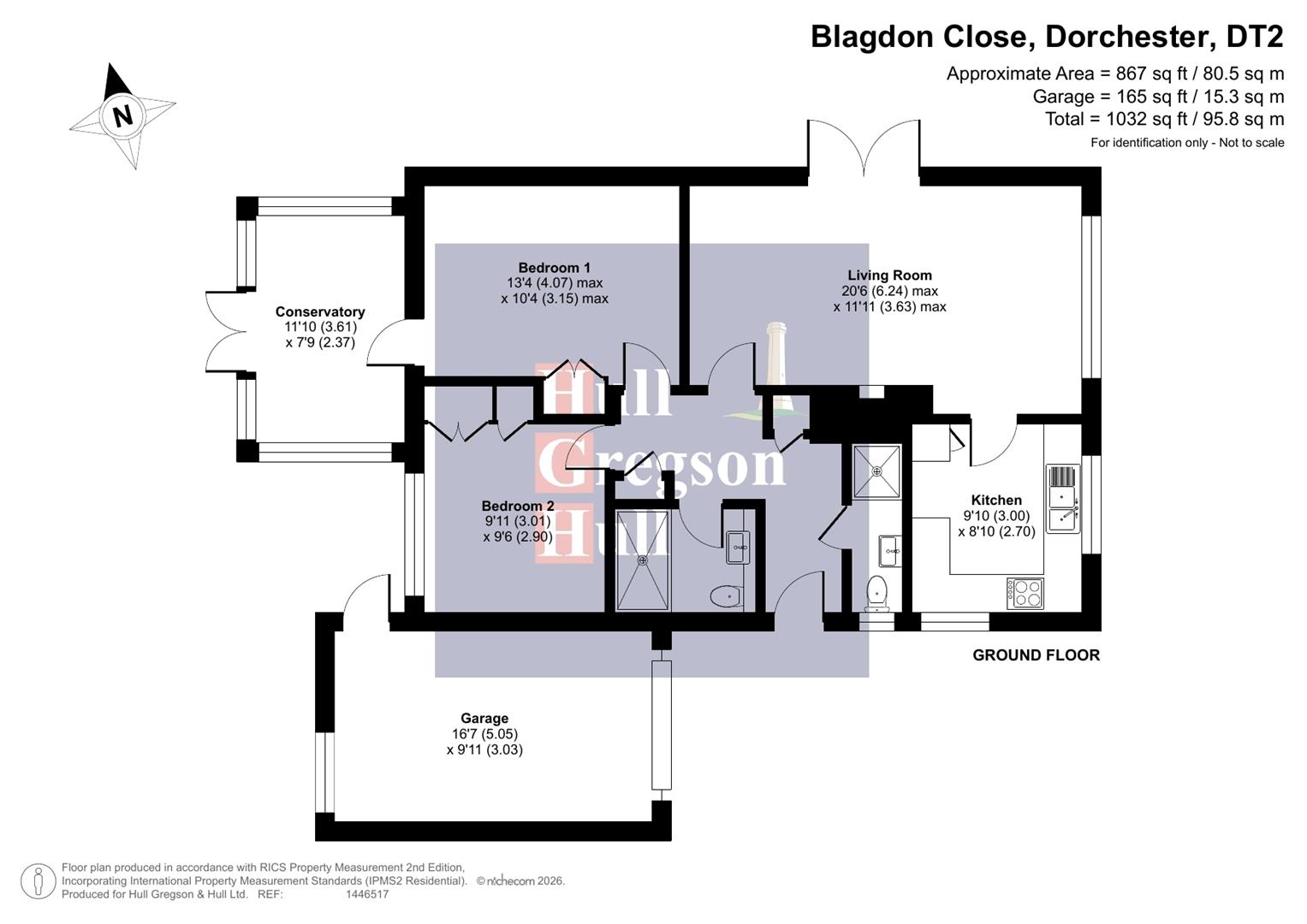 8, Blagdon Close, Dorchester floorplan