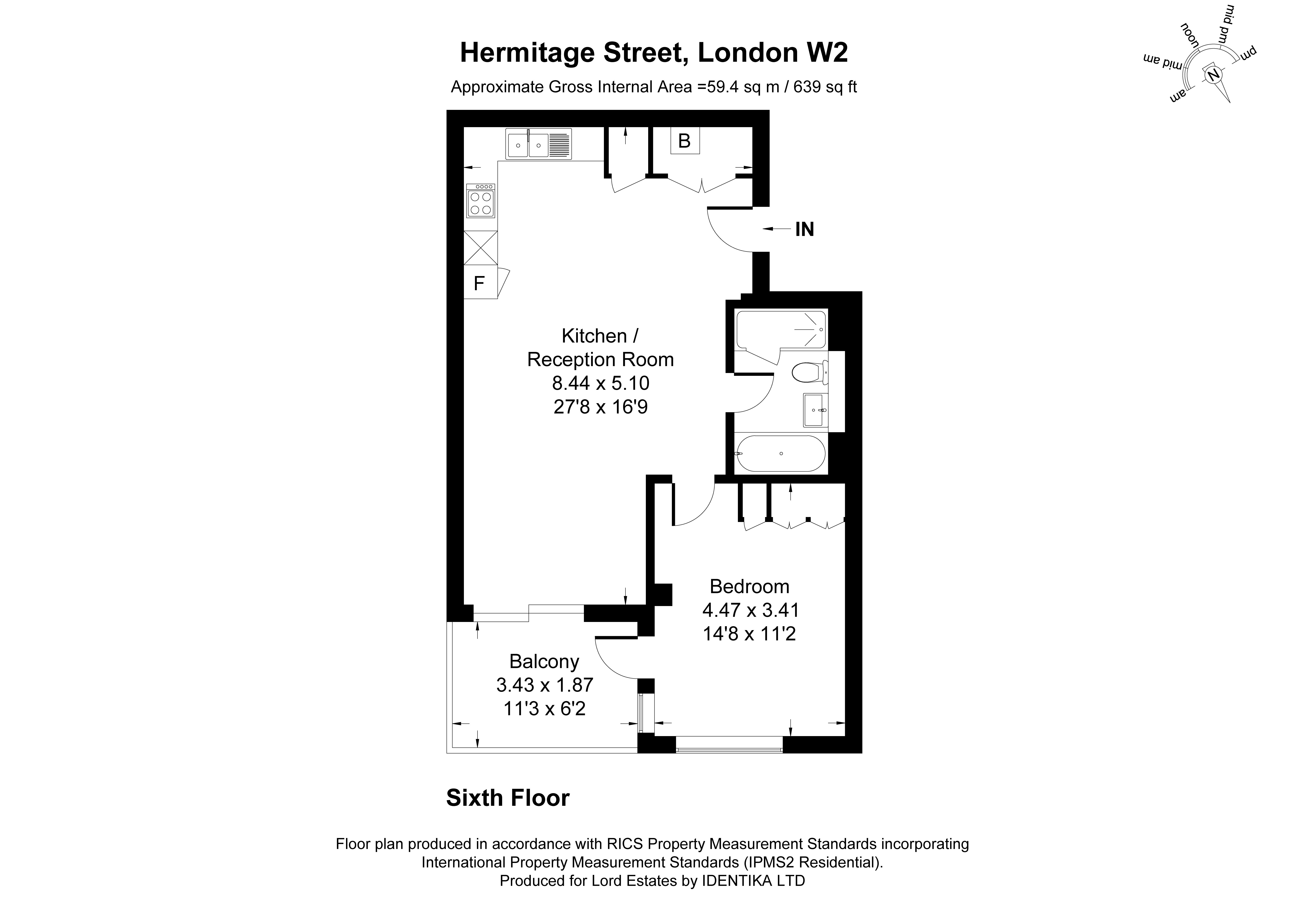 Hermitage Street, London floorplan