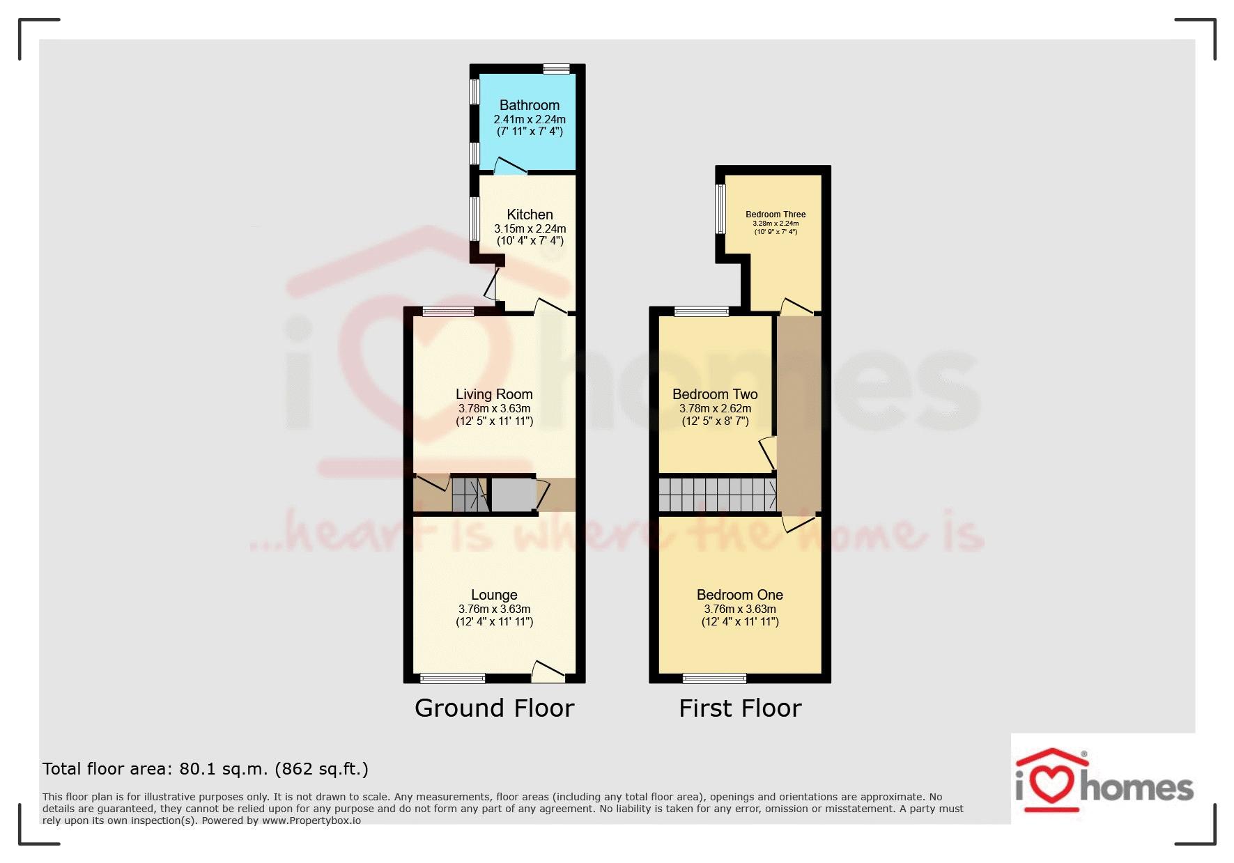 12, Neale Street, Walsall floorplan