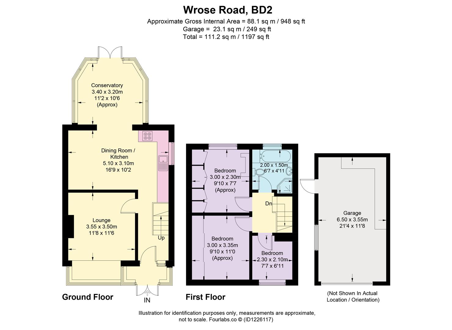 155, Wrose Road, Bradford floorplan