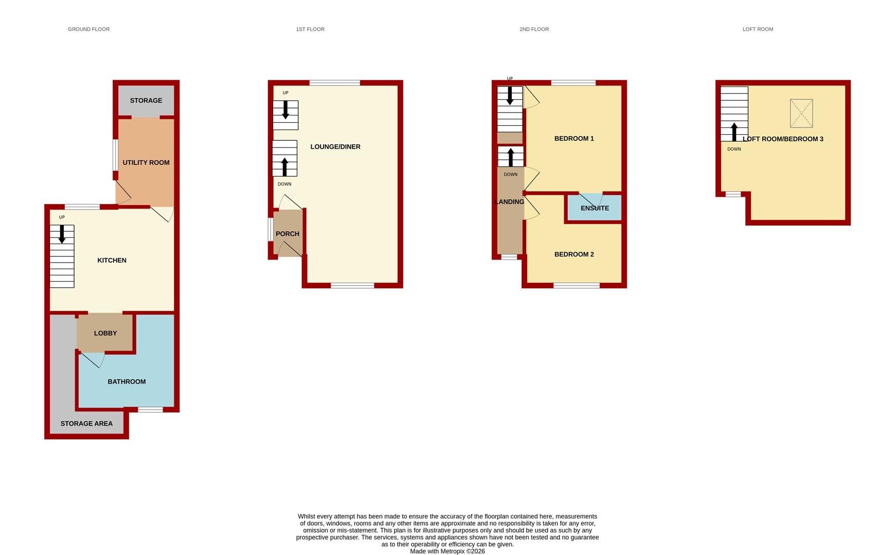83, Belle Vue Road, Cinderford floorplan