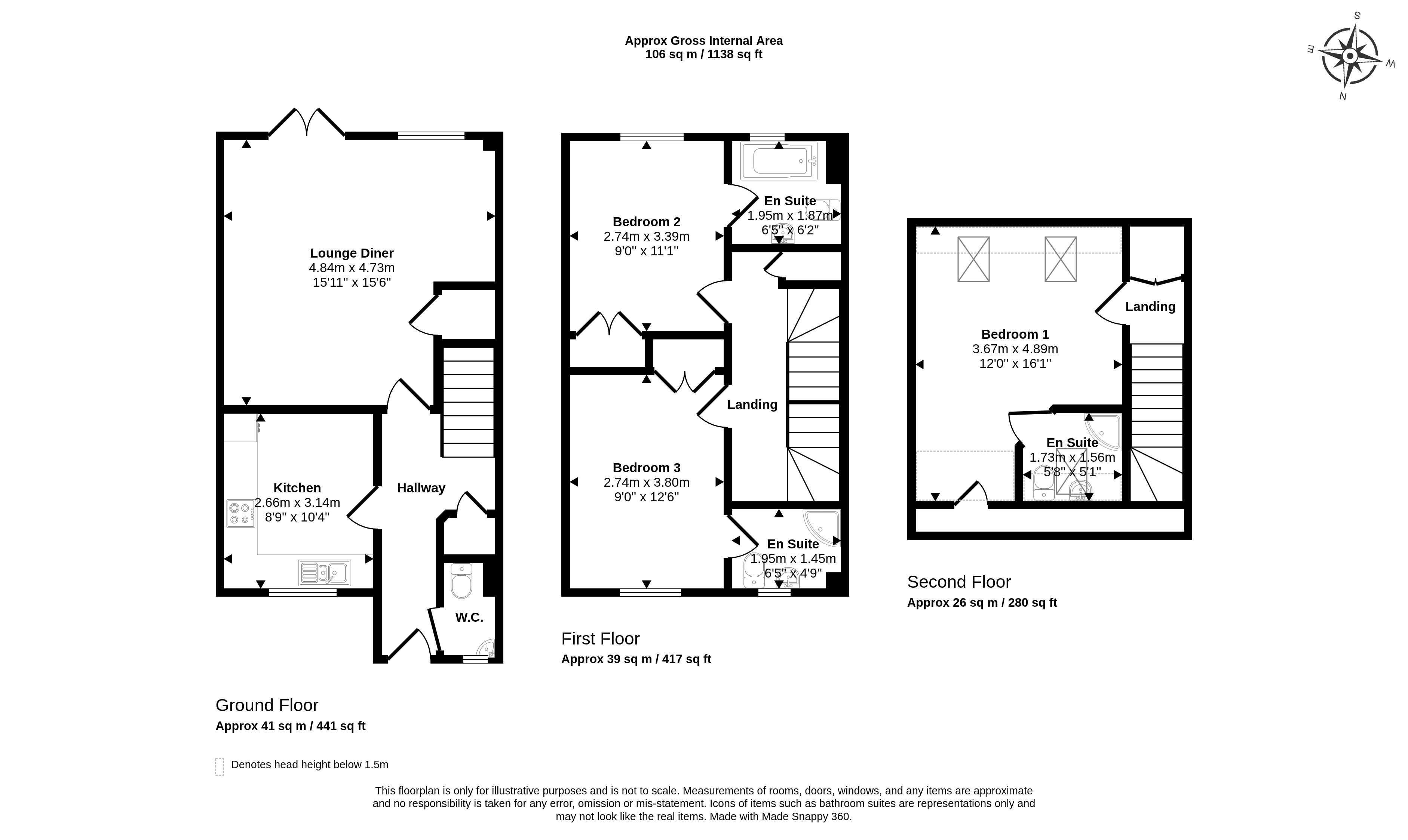 11 Lansdowne Cottages, Willow Wood Close, Angmering floorplan