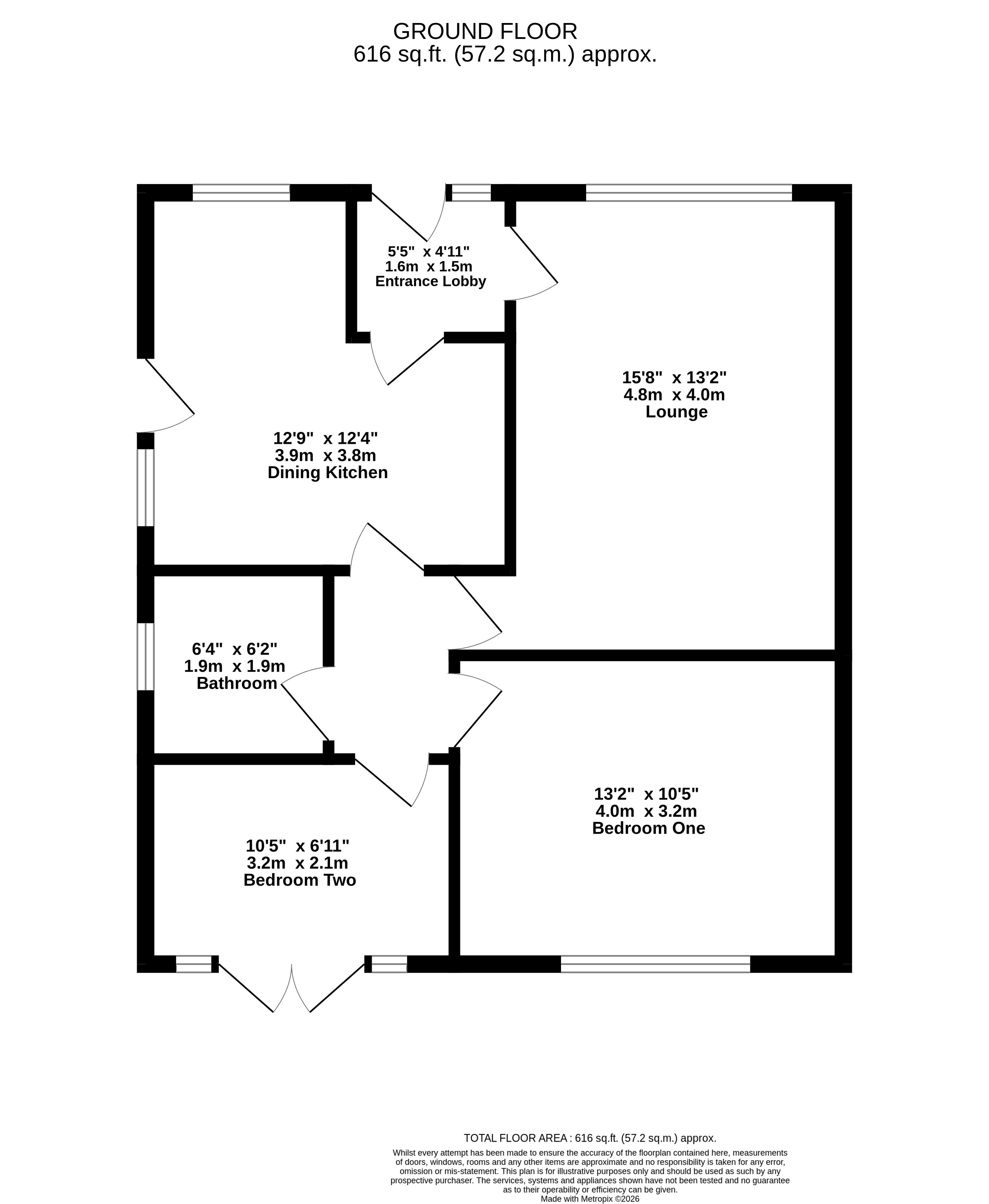 25, Netherlea Drive, Holmfirth floorplan