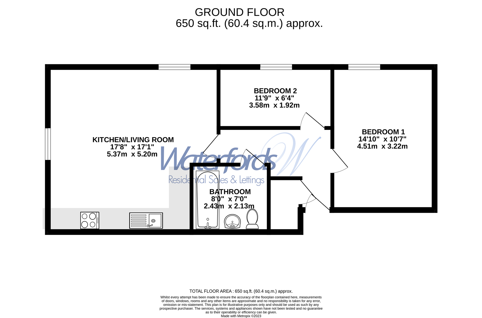 3, Cambridge Court, Camberley floorplan