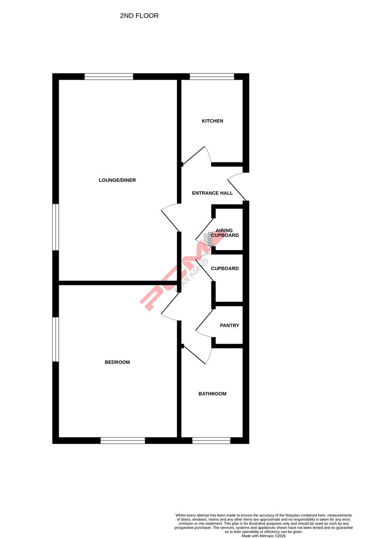 Flat 14 Caple Court, Albany Road, St. Leonards-On-Sea floorplan