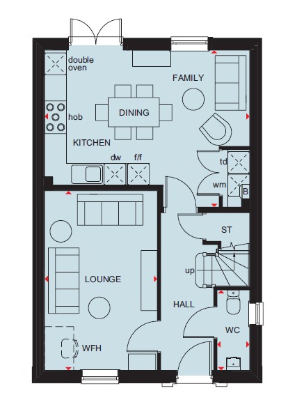 H853737, Harrison Way, Ashbourne floorplan