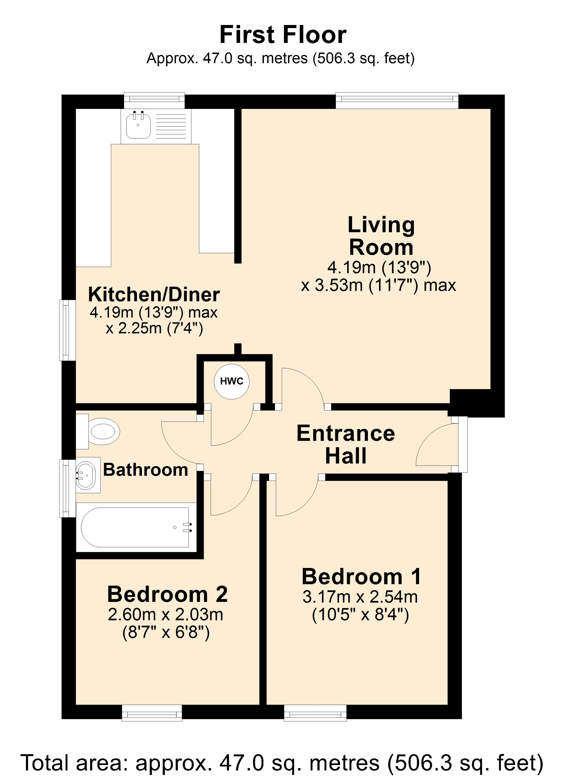 Cavalier Way, Wincanton, Somerset BA9, 2 bedroom flat for sale