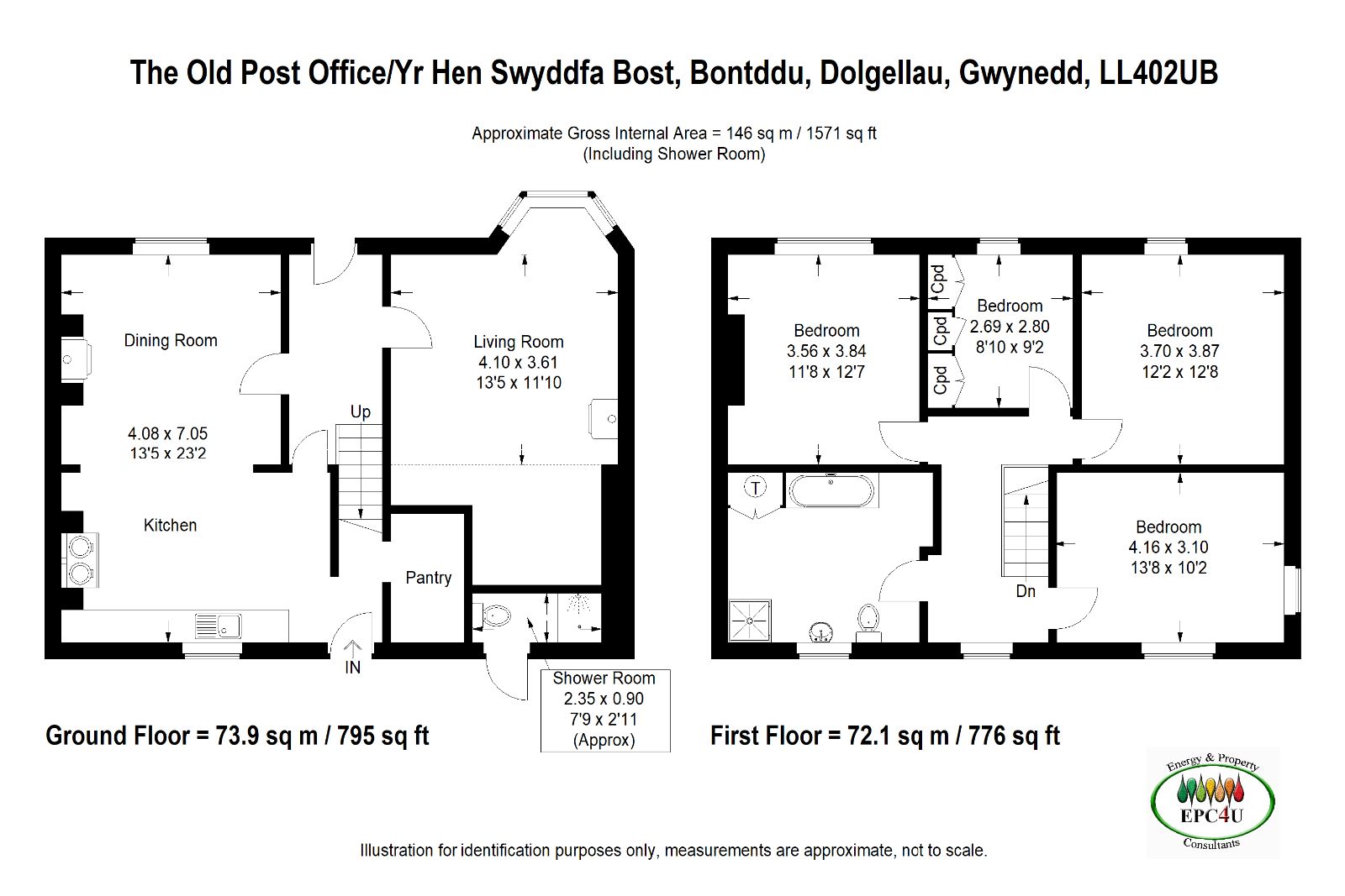 4 bed semidetached house for sale in Old Post Office, (Yr Hen Swyddfa