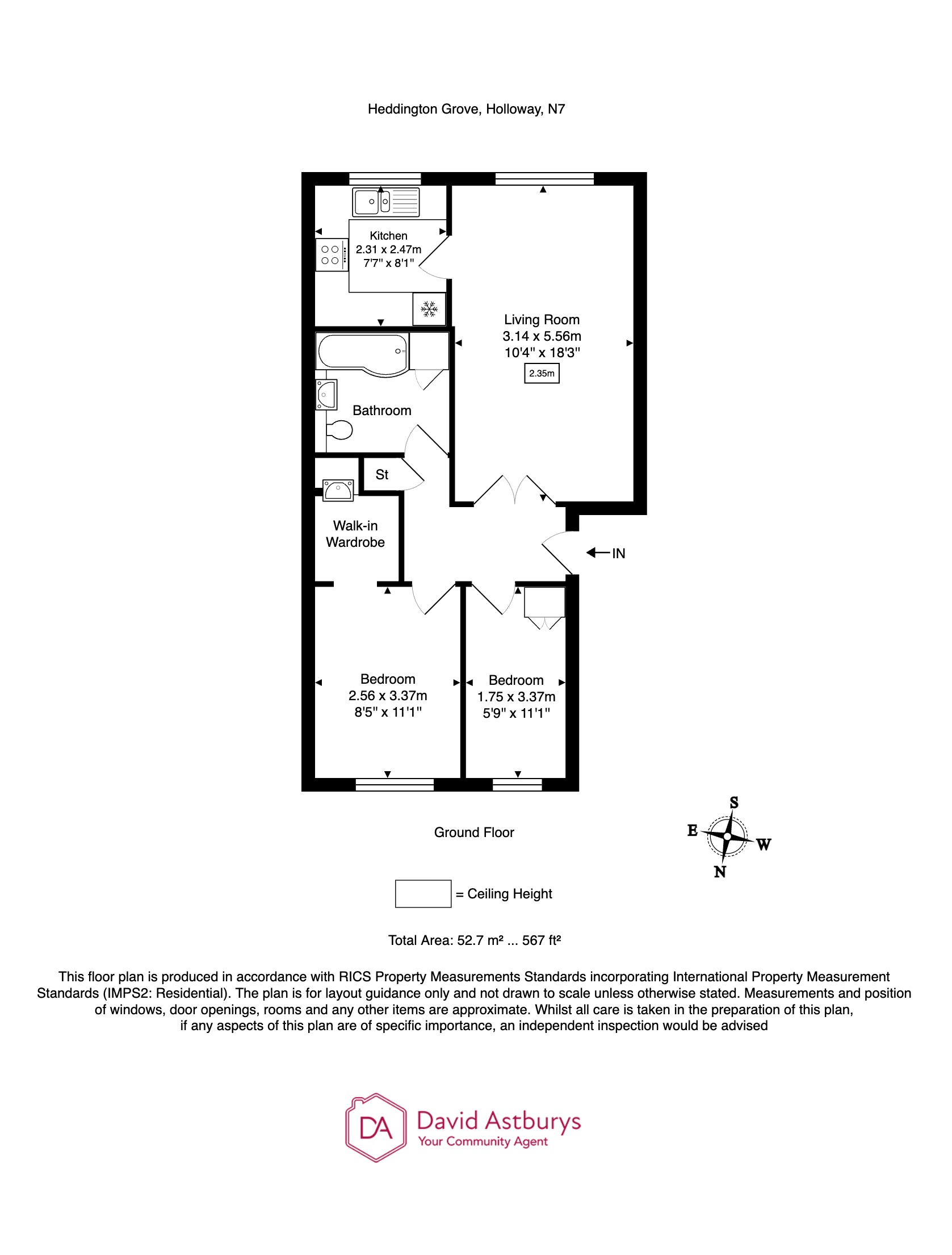 Heddington Grove, Holloway floorplan