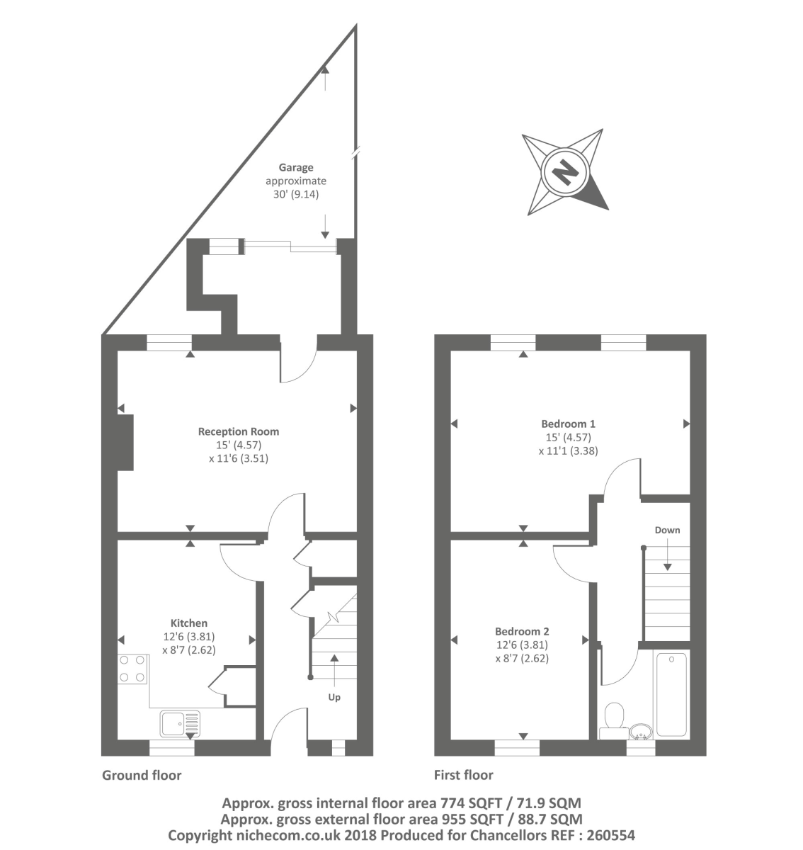 2 Bedrooms End terrace house for sale in Kidlington, Oxfordshire OX5