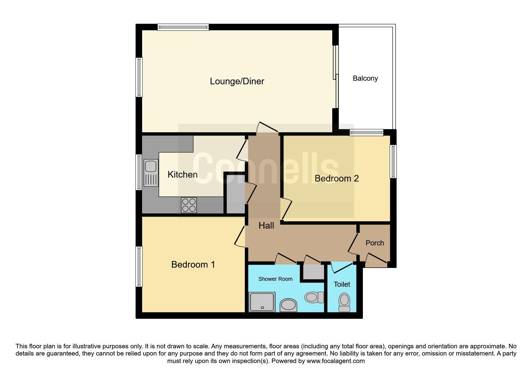 Flat 8, Byron Court, Library Road, Ferndown floorplan