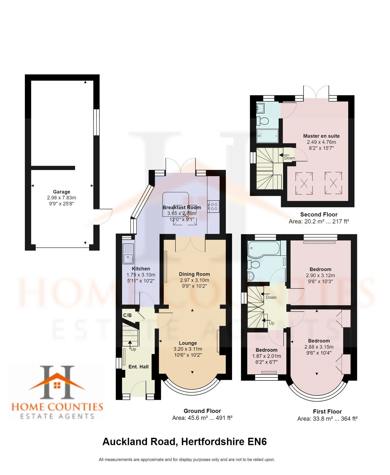 34, Auckland Road, Potters Bar floorplan